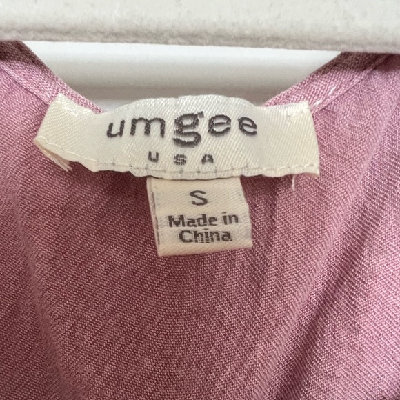 Tiered lavender/pink Umgee mini dress - Picture 3 of 4